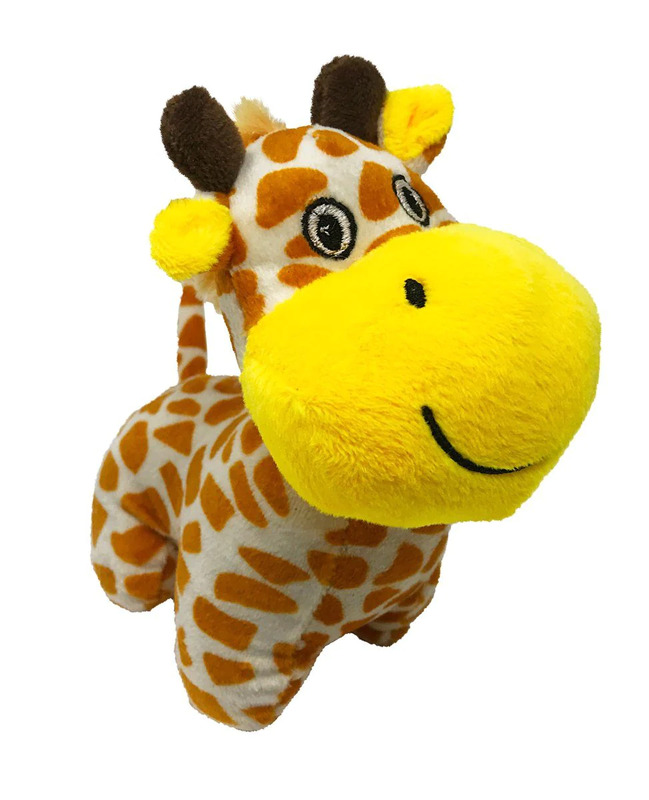 6" Giraffe Mini Dog Toy - Click Image to Close