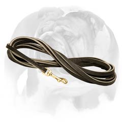 Tracking Leather English Bulldog leash 